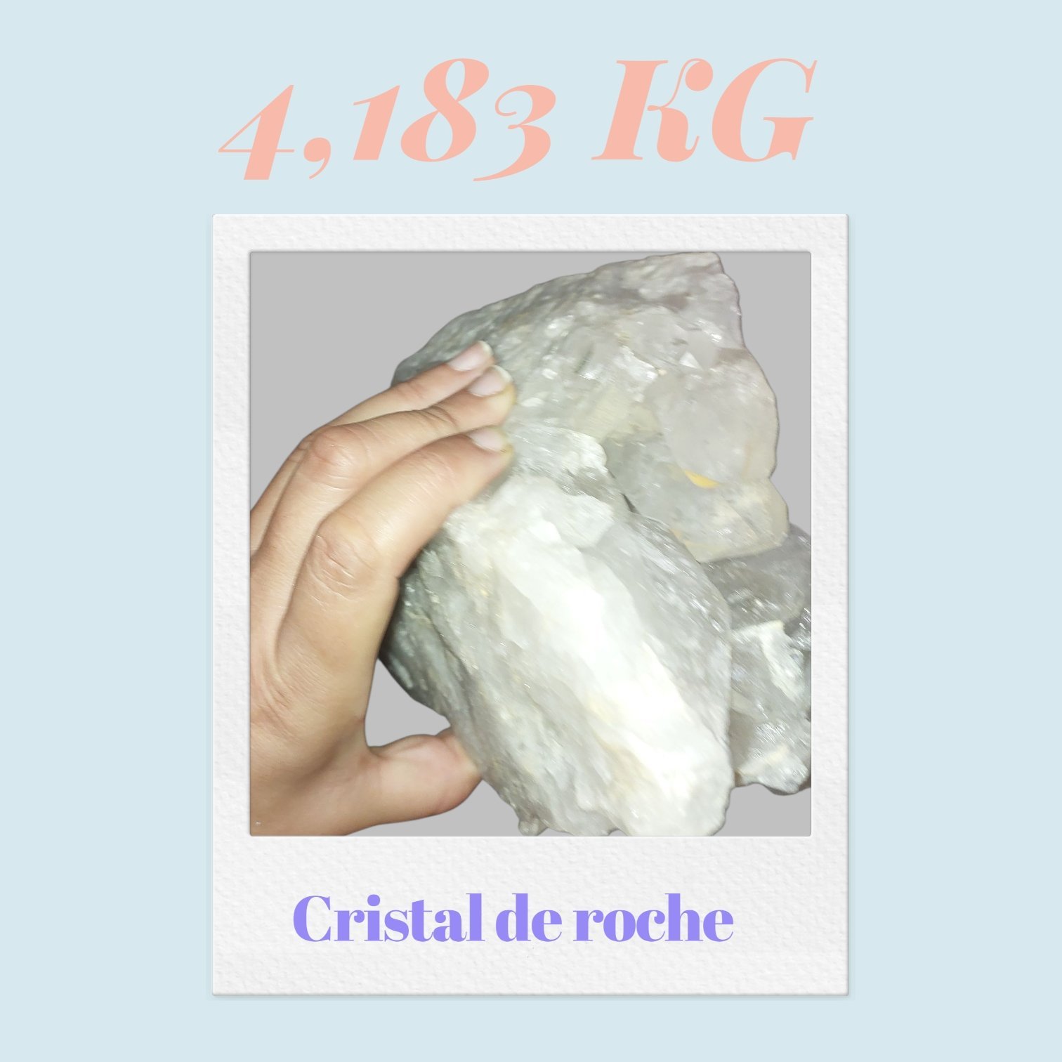 Cristal de Roche Brut XXL 4,183 kg – Image 2